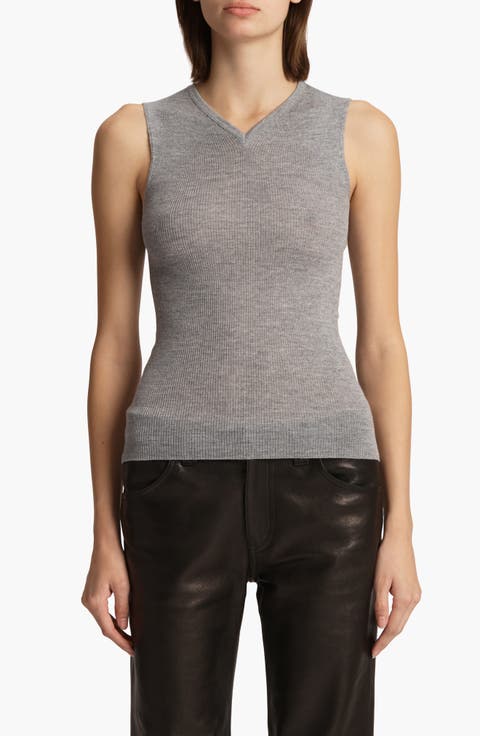 Tシャツ・カットソー KHAITE SS23 'Vivi' top (9194417 436) Khaite 'Vivi' Top | ShopSimon