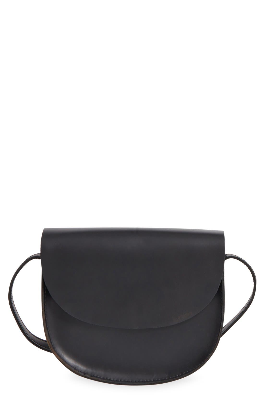 Street Level Leather Crossbody Bag, Main, color, 