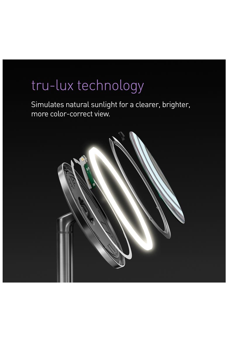 8-Inch Sensor Rechargeable Tabletop Mirror $200 Value, Alternate, color, MATTE BLACK