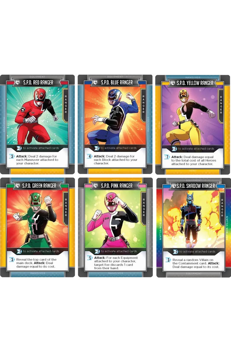 Renegade Game Studios Power Rangers Deckbuilding Game S.P.D. To The Rescue Expansion Set, Alternate, color,