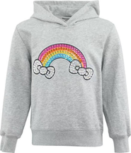 Lola + The Boys Rainbow Bows Gem Hoodie