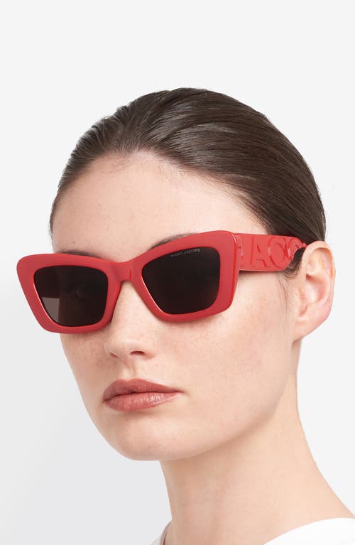 Marc Jacobs 52mm Cat Eye Sunglasses In Red
