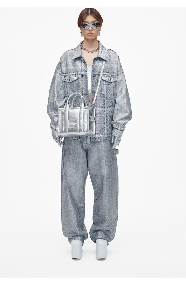 Marc Jacobs The Small Metallic Leather Tote, Alternate, color,