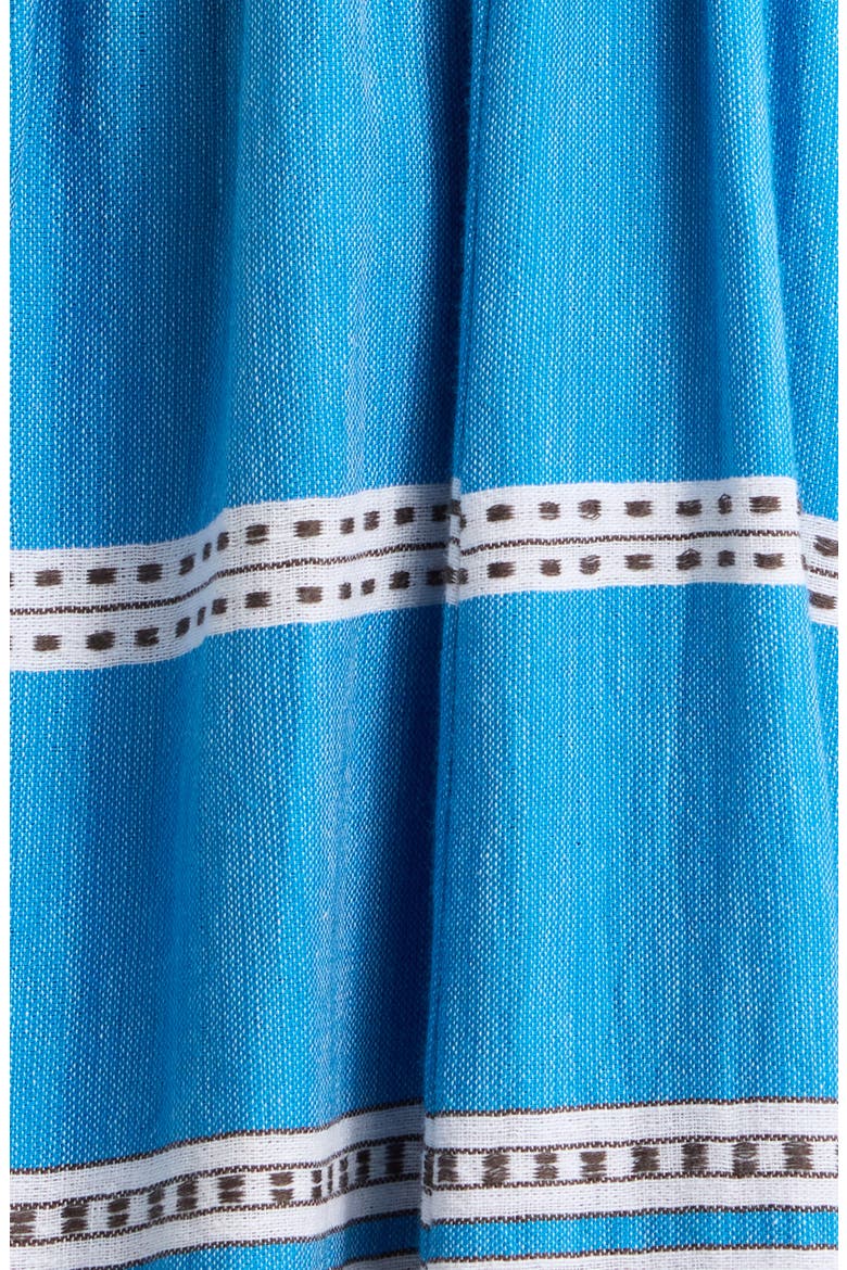Gete Hand Woven Cotton Cover-Up Dress, Alternate, color, AMIRA BALTIC