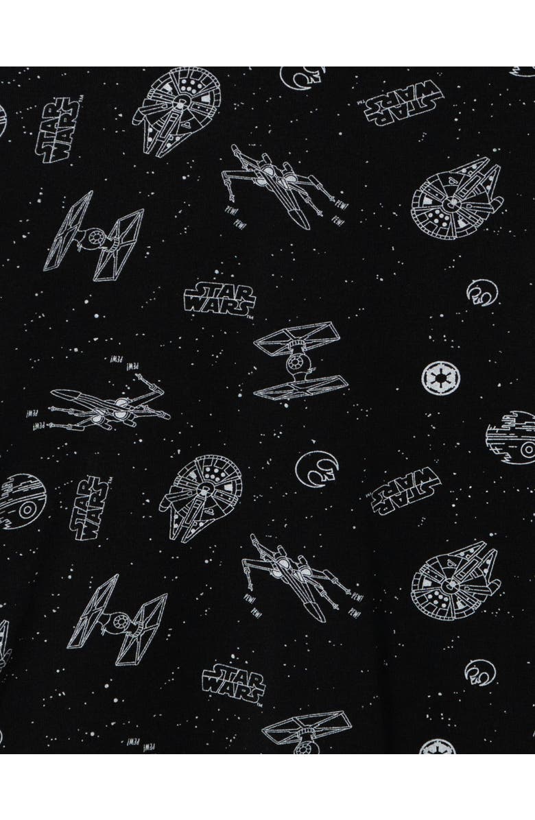 Star Wars Fleece Pullover Hoodie, Alternate, color, Black Starry Print