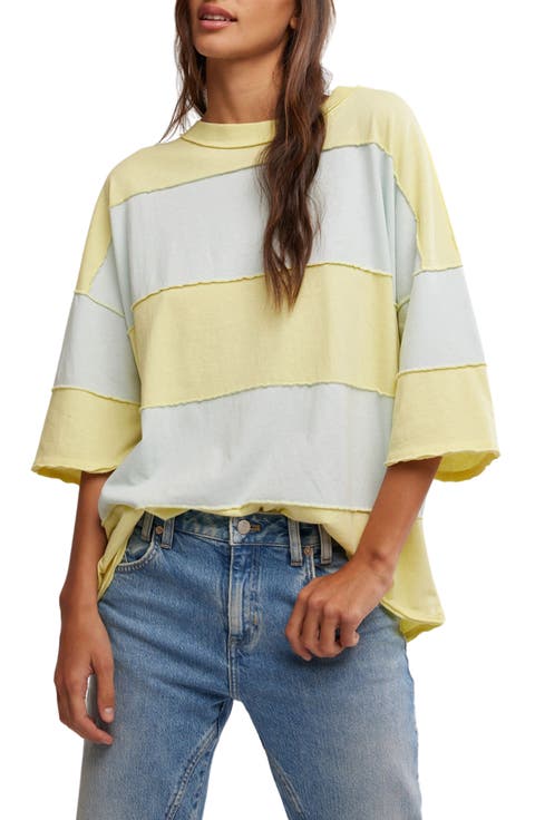Maddie Stripe Oversize Cotton T-Shirt