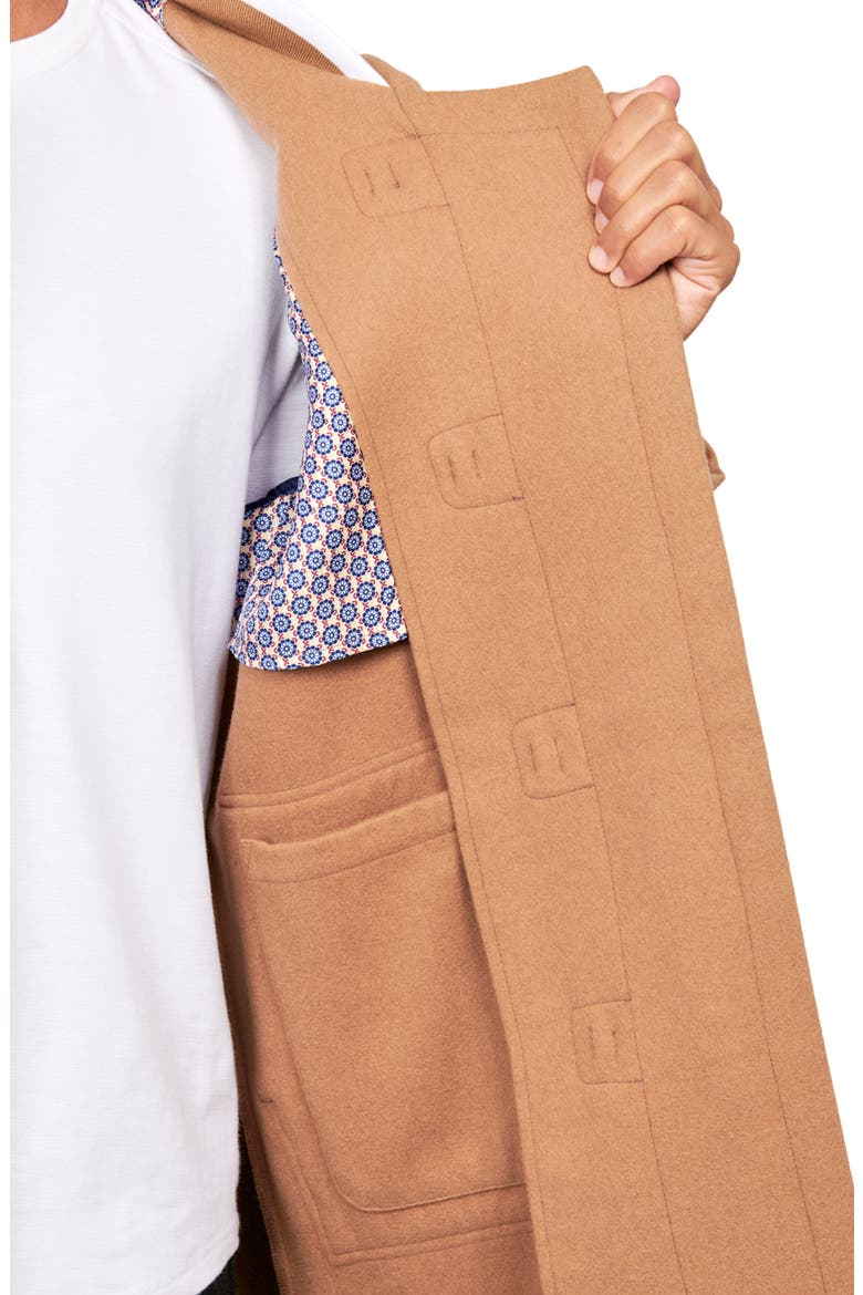 Solid Wool Toggle Coat, Alternate, color, KHAKI