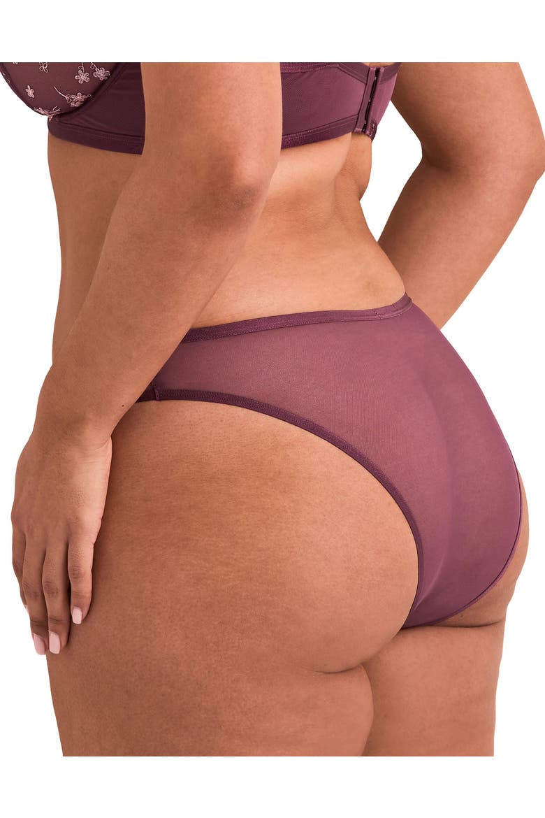 Clementin Brazilian Panties, Alternate, color, Dark purple