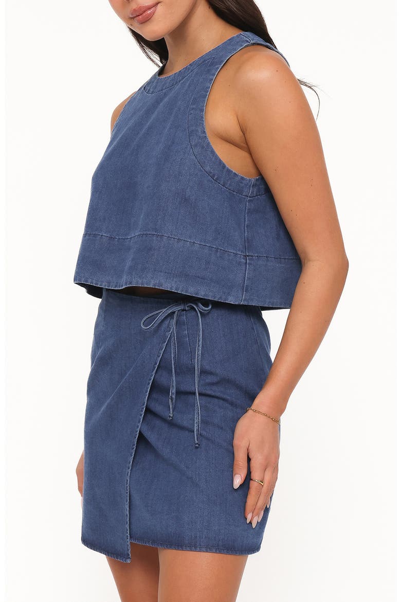 Siena Sleeveless Boxy Crop Top, Alternate, color, MEDIUM WASH DENIM