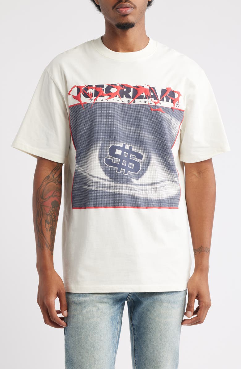 ICECREAM Eyescream Cotton Graphic T-Shirt, Main, color, Whisper White