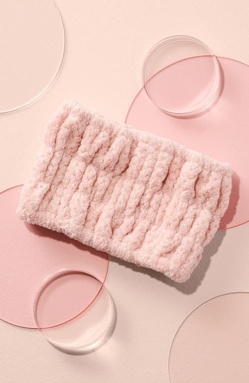 The Hair Edit Hold Back & Glow Up Ultra-wide Spa Headband In Transparent