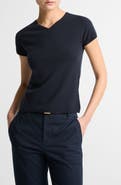 Vince Short Sleeve Wool Blend Sweater
