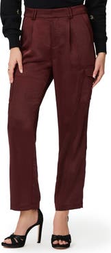 PAIGE Malika Satin Cargo Pants