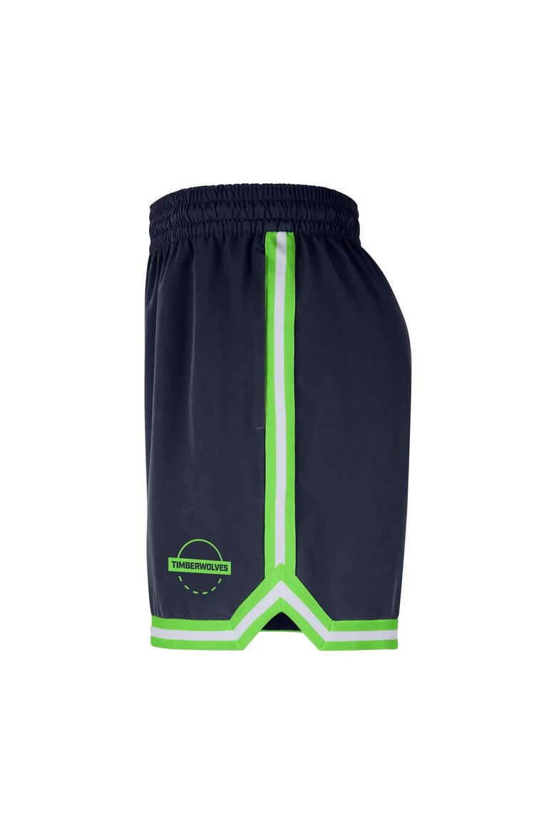 Men's Nike Navy Minnesota Timberwolves Authentic Practice DNA Woven Performance Shorts, Alternate, color, Navy