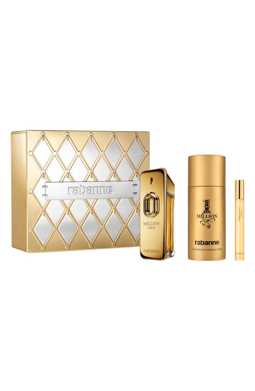Rabanne Million Gold Eau De Parfum Intense Cologne Set $201 Value In No Color