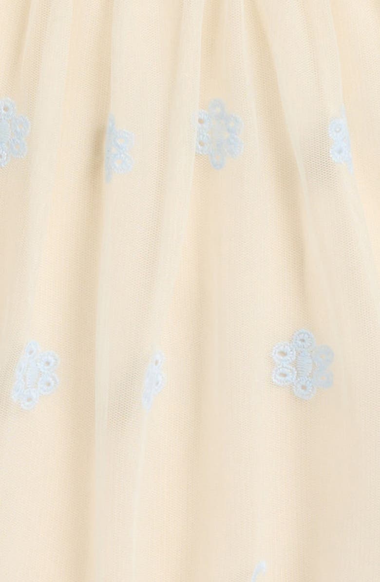 Pippa & Julie Kids' Anna Embroidered Overlay Party Dress, Alternate, color, Blue Ivory