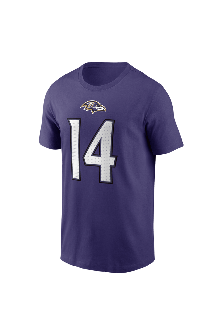 Men's Nike Kyle Hamilton Purple Baltimore Ravens Name & Number T-Shirt, Alternate, color, Purple