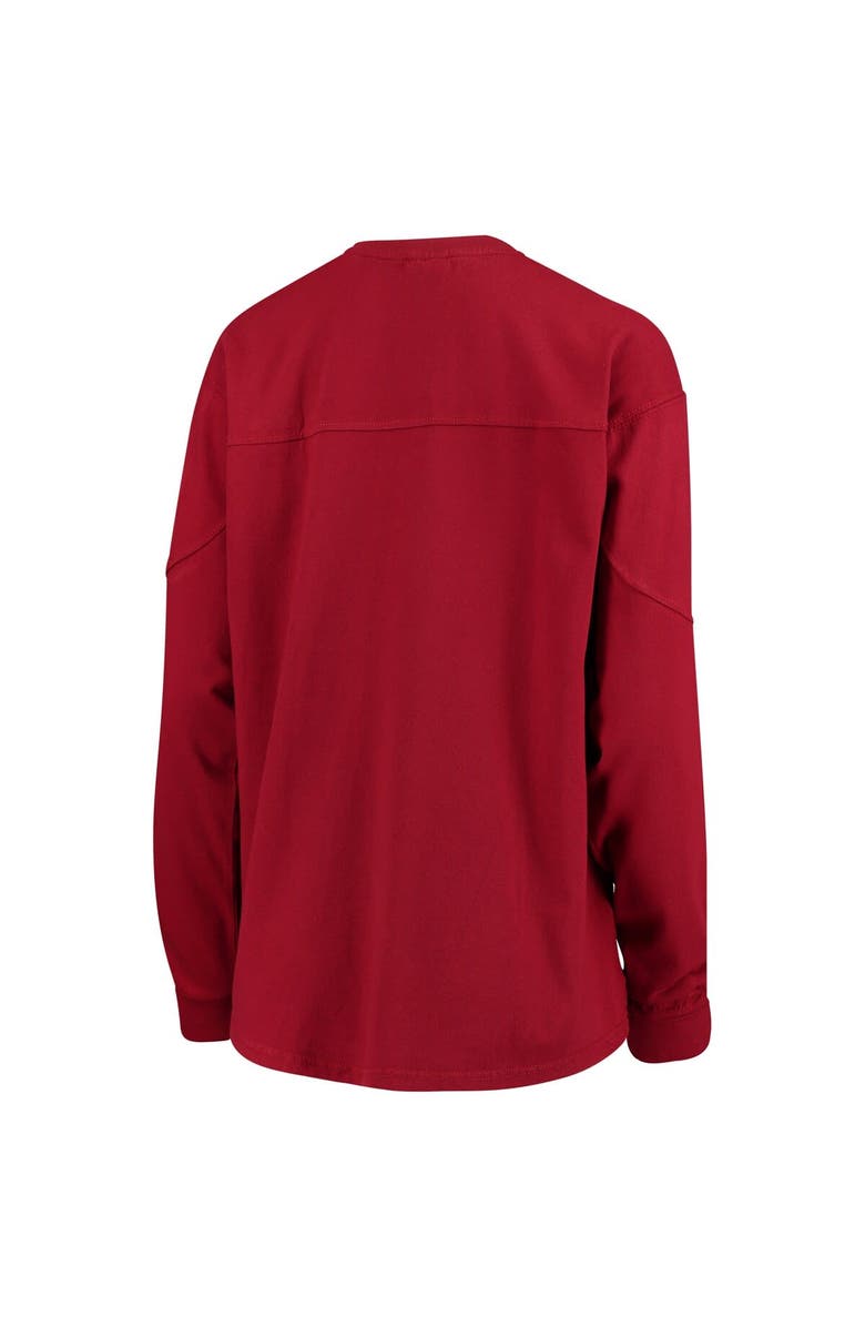 PRESSBOX Women's Crimson Indiana Hoosiers Edith Long Sleeve T-Shirt, Alternate, color, 