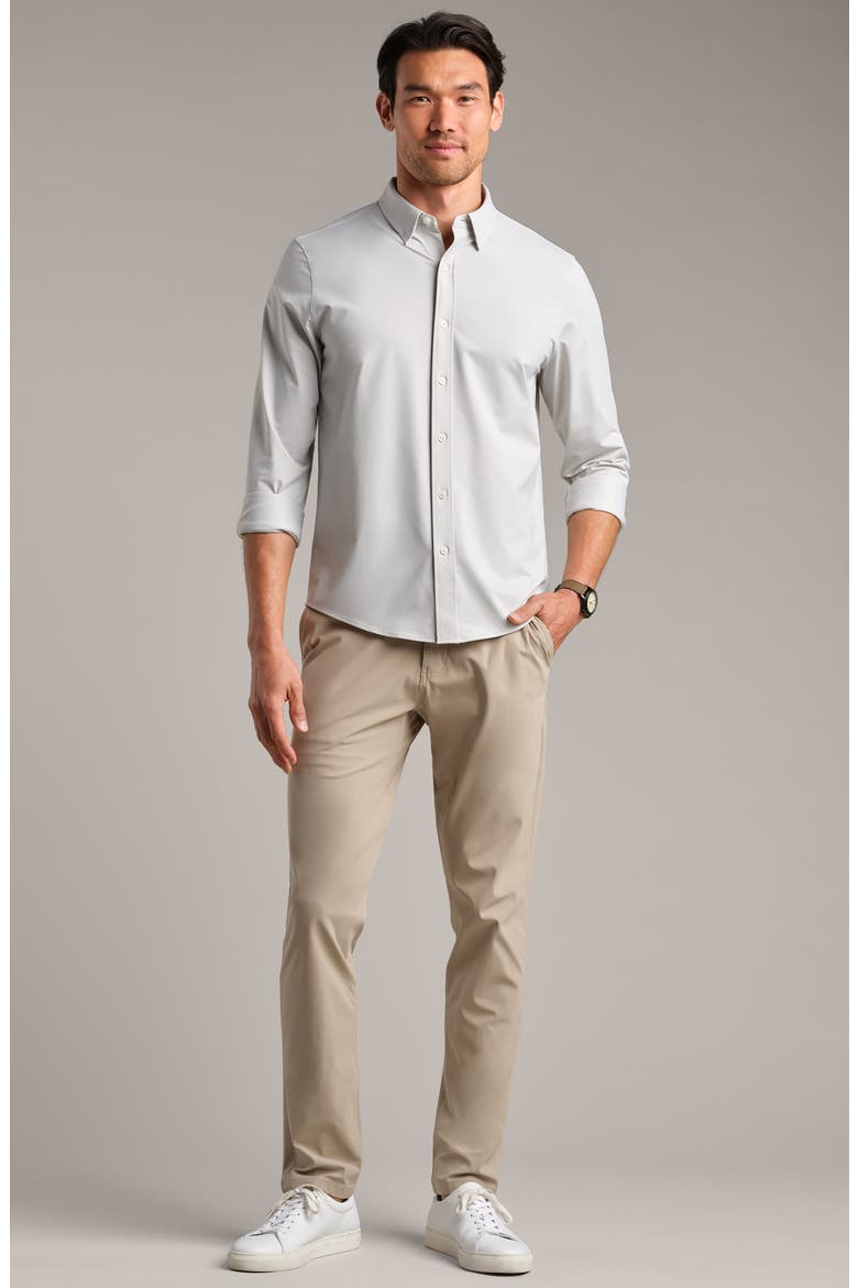 Commuter Classic Fit Stretch Button-Up Shirt, Alternate, color, GRAY STONE OXFORD