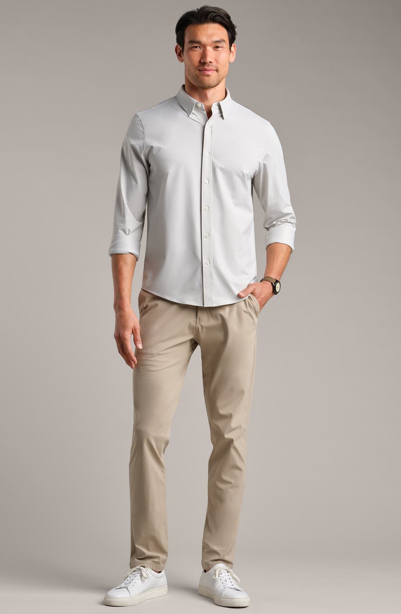 Rhone Commuter Classic Fit Stretch Button-Up Shirt, Alternate, color, Gray Stone Oxford