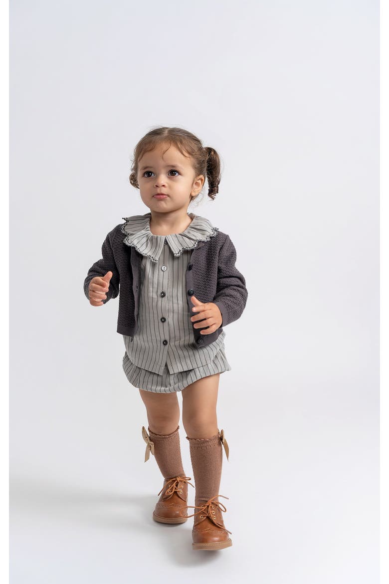 Knit Textured Cardigan with Center Front Button, Alternate, color, Royal