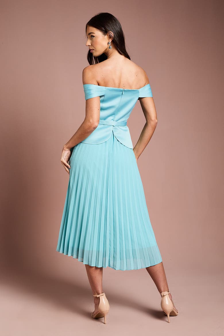 Bardot Fit & Flare Midi Dress, Alternate, color, Mint