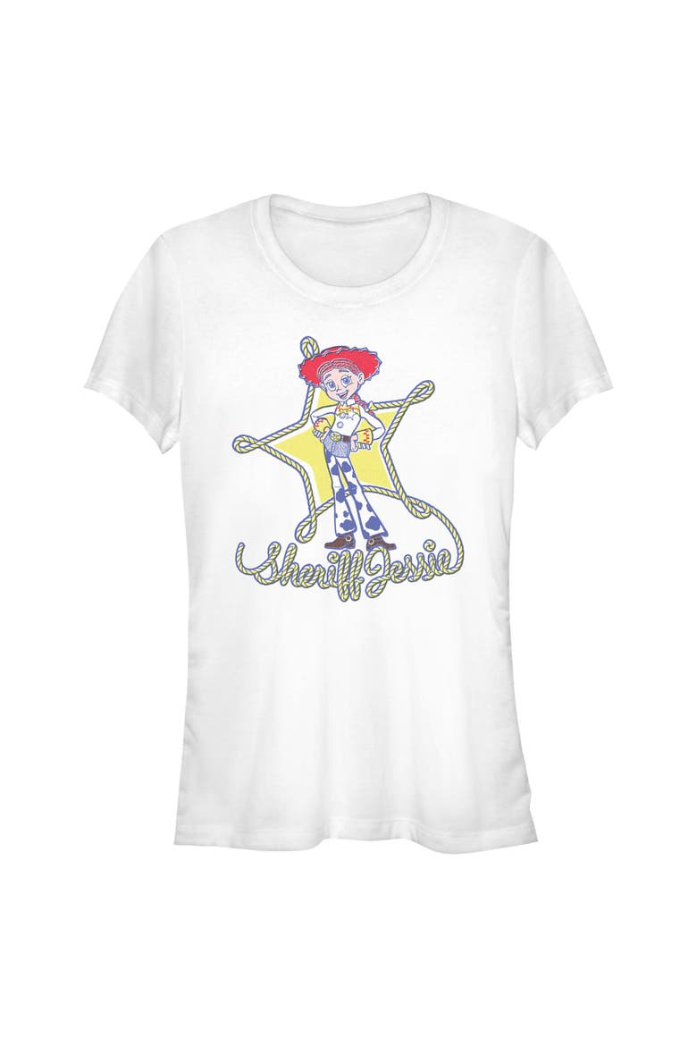 Junior's Toy Story 5 Sheriff Jessie Icon  Graphic T-Shirt, Main, color, White