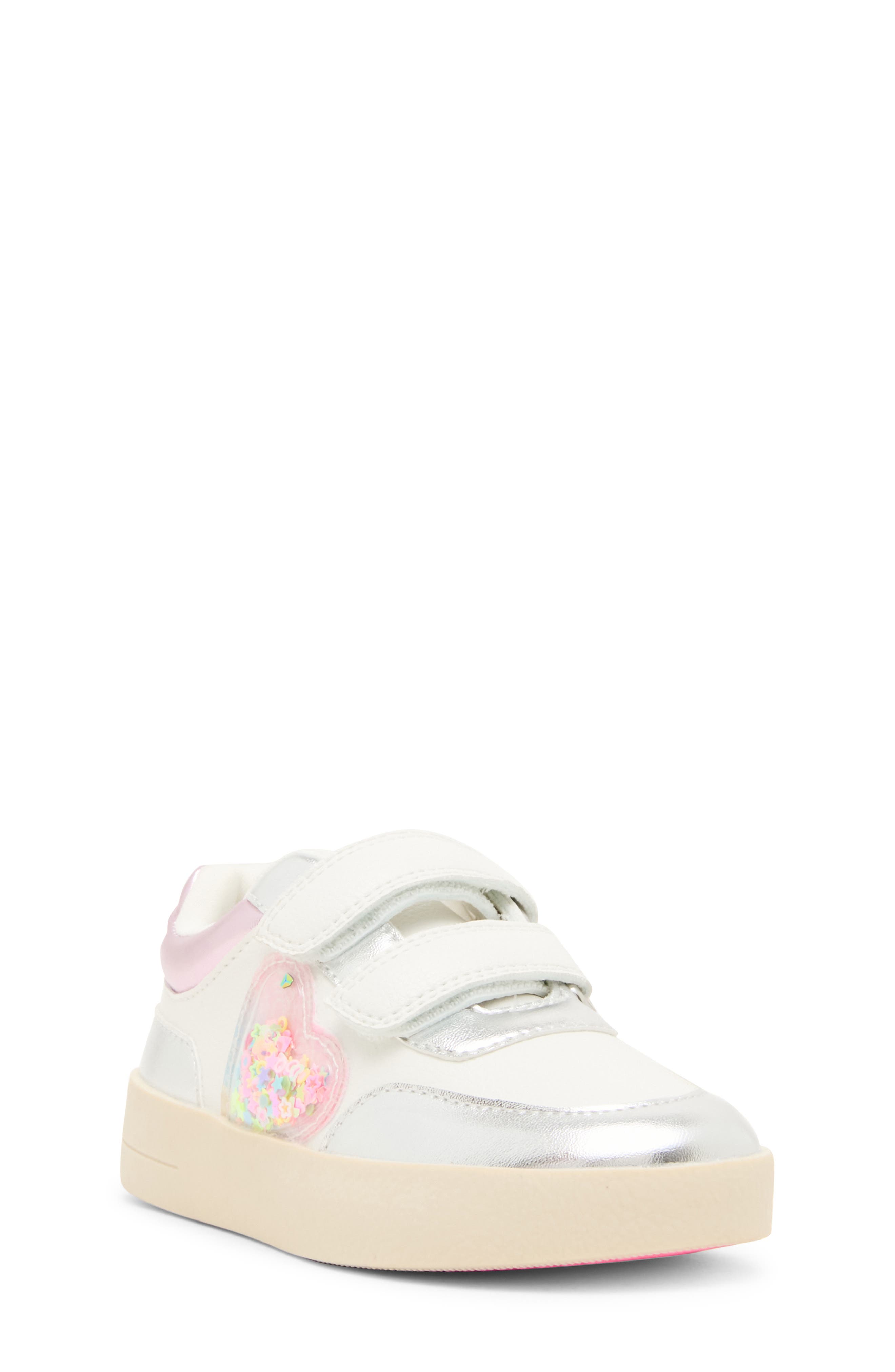 Kids' Treeta Sneaker, Main, color, WHITE/ SILVER