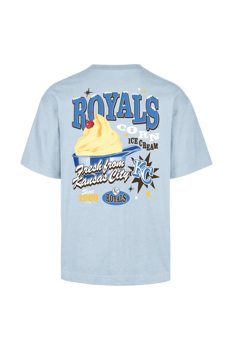 Men's '47 Light Blue Kansas City Royals Ice Cream Parlor Foundation T-Shirt, Alternate, color, Light Blue
