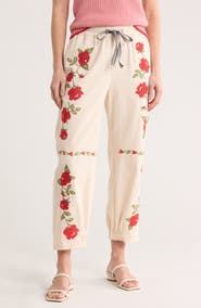 DR2 by Daniel Rainn Floral Cotton Pants