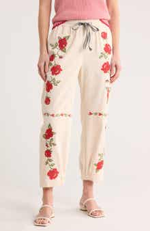 DR2 by Daniel Rainn Floral Cotton Pants