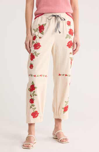 DR2 by Daniel Rainn Floral Cotton Pants