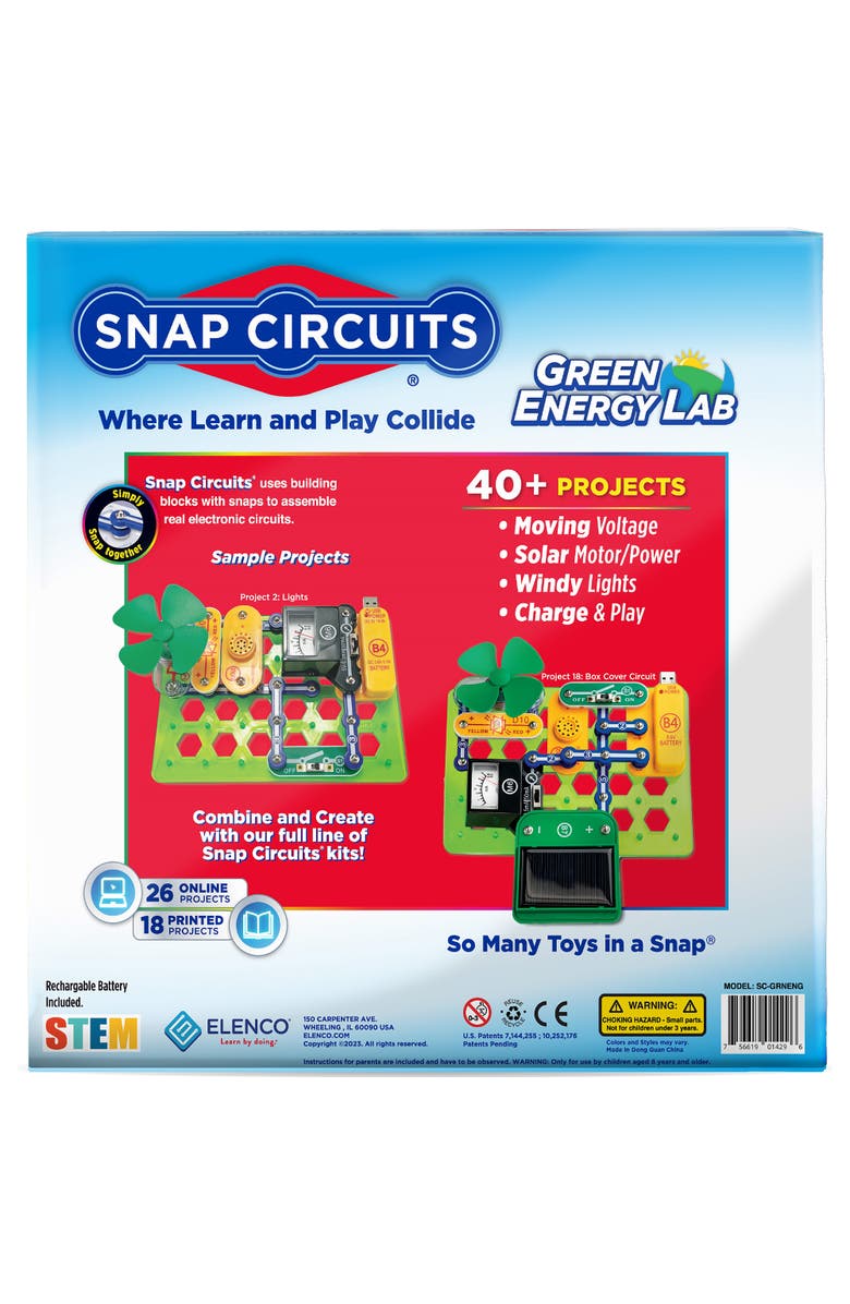 Snap Circuits Green Energy Laby STEM Kit, Alternate, color, Multicolored