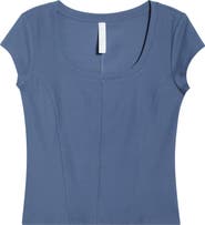 Zella Seamed Rib Top