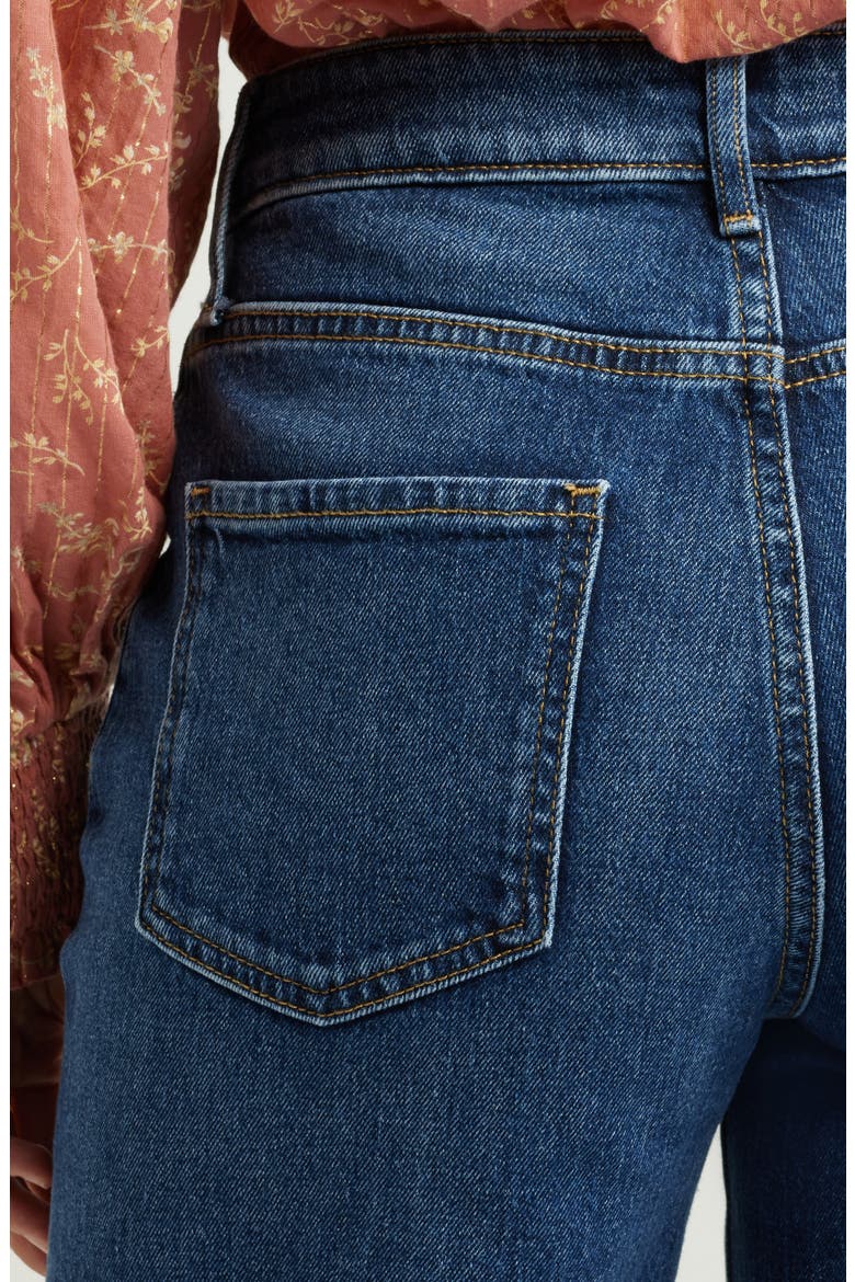High Rise Wide Leg Jeans, Alternate, color, DARK WASH