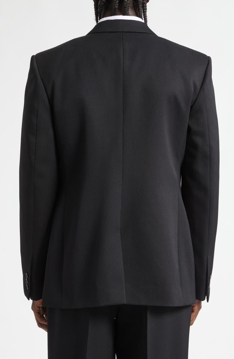 Givenchy Raw Edge Lapel Wool Sport Coat, Alternate, color, Black