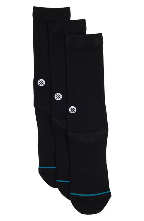 Icon Assorted 3-Pack Crew Socks