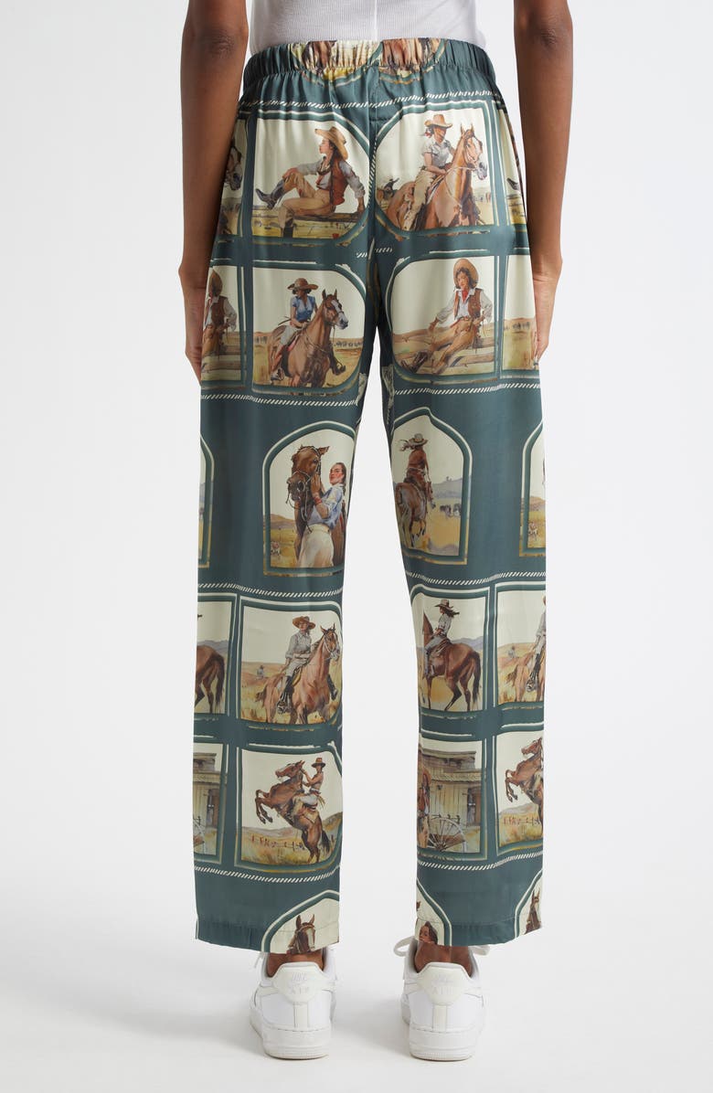 Melody Ehsani Cowgirl Satin Pants, Alternate, color, 