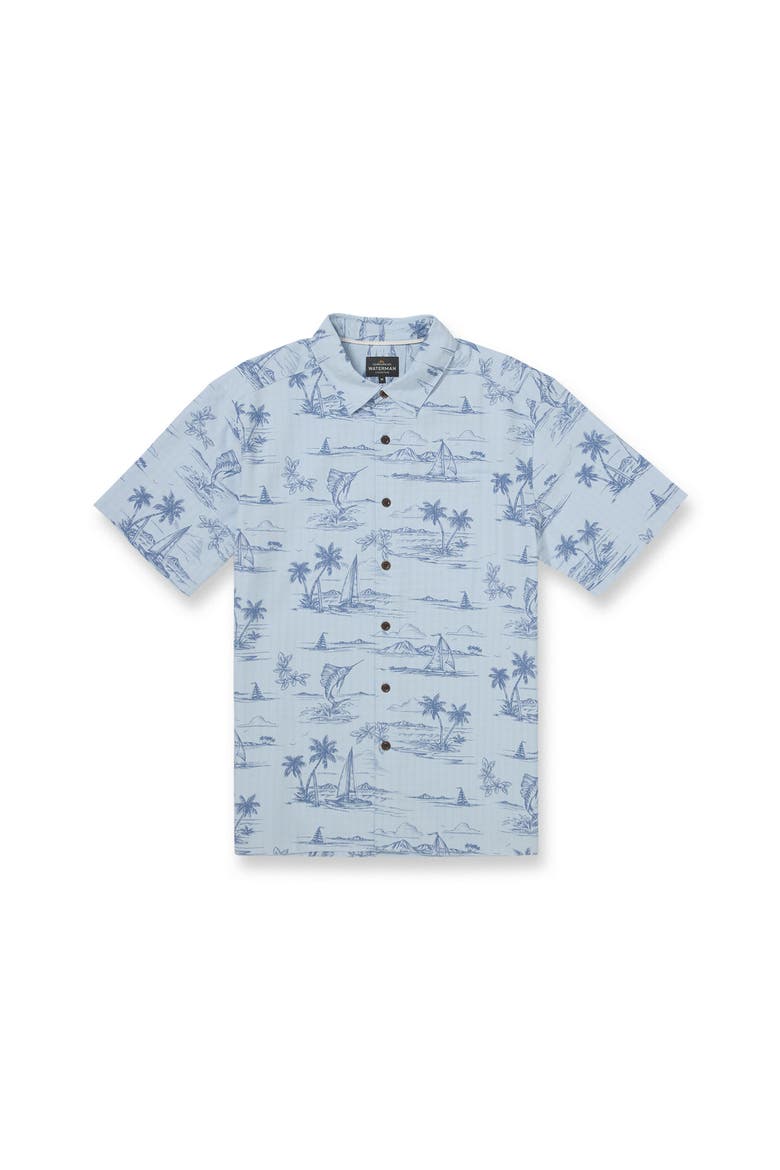 Sail Away WM SS Short Sleeve Shirt, Alternate, color, SKYWAY