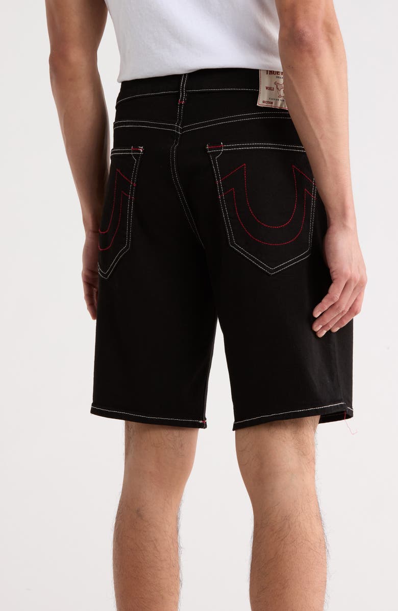 True Religion Bobby Baggy Denim Shorts, Alternate, color, Rinse Black