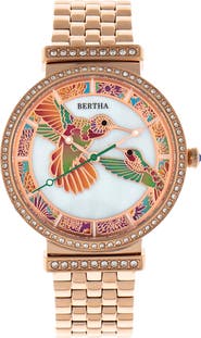 BERTHA Emily Mother-Of-Pearl Bracelet Watch