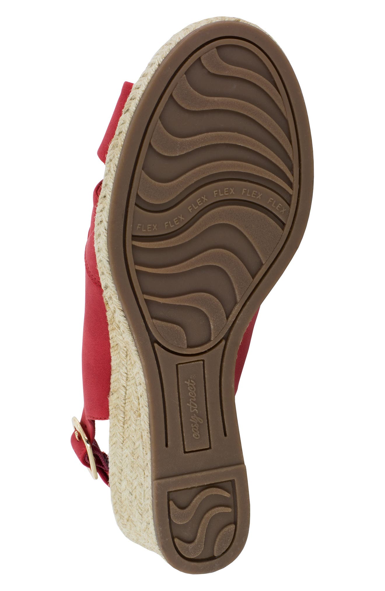 EASY STREET Maureen Wedge Sandal, Alternate, color, Red