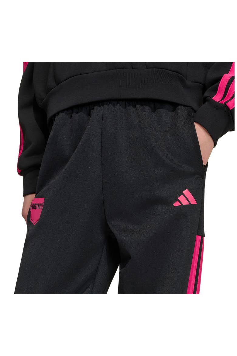 Kids' Fortnite Performance Track Pants, Alternate, color, BLACK/ REAL MAGENTA