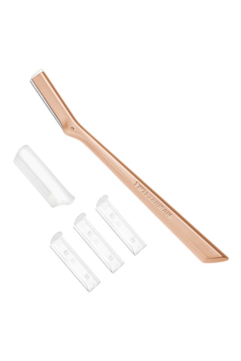 Rose Gold Facial Razor, Main, color, NO COLOR