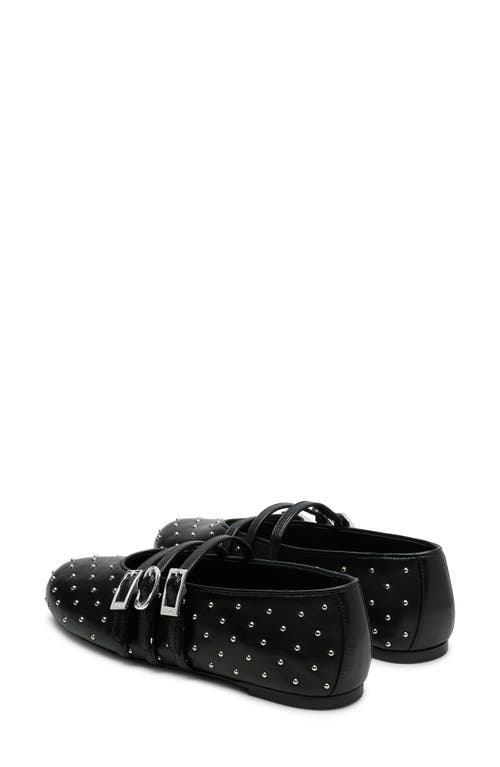 Stuart Weitzman Sostud Mary Jane Ballet Flat In Black