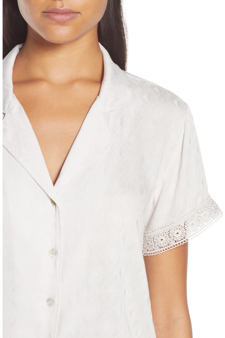 Laurel Short Pajamas, Alternate, color, SEASHELL