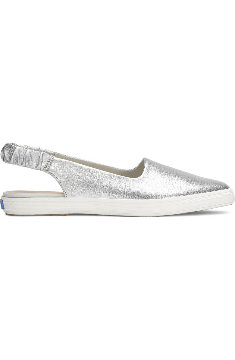 Keds<sup>®</sup> Point Slingback Sneaker, Alternate, color, Silver
