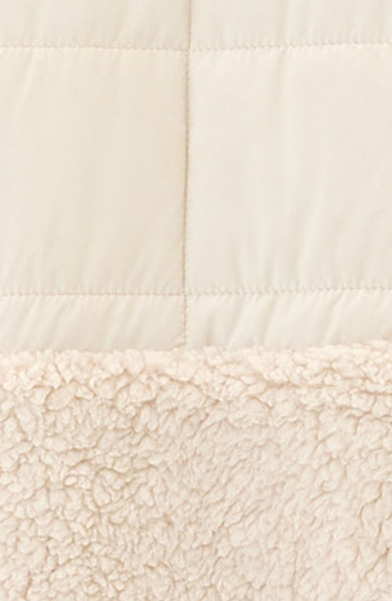 Threads 4 Thought Janey Faux Shearling Mixed Media Puffer Vest, Alternate, color, Tapioca