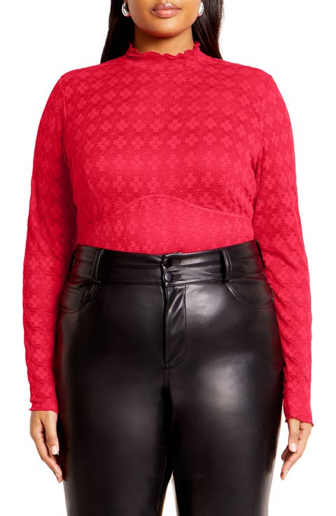 Constance Cutout Back Lace Bodysuit (Plus)