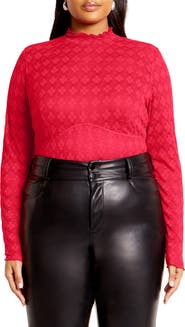City Chic Constance Cutout Back Lace Bodysuit